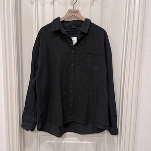 Cotton On Black Button Down Shirt